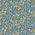 Riley Blake Fabrics Liberty Craft Garden May's Flowers Teal Green