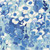 Waverly Fabrics Watercolor Floral Jacobean Flower and Fruit Blue White
