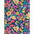 Liberty Fabrics Dark Blue Days of Summer Flowers Tana Lawn, vibrant floral pattern with colorful flowers on dark blue background.