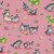 Henry Glass Fabrics A Kitty For Christmas Pink Kitties and garland