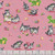 Henry Glass Fabrics A Kitty For Christmas Pink Kitties and garland