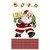 Henry Glass Fabrics A Kitty For Christmas Red Green Santa Claus Panel 24