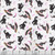 Blank Quilting Fabrics Ghostly Greetings White Witches Hats with Black Cats