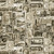 Blank Quilting Fabrics Paris Nights Sepia Postage Stamps