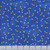 In The Beginning Fabrics Kentucky Tennessee Shop Hop 2025 Royal Blue Bees fabric, vibrant blue fabric with a pattern of detailed yellow and black bees with white wings.