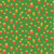 Windham Fabrics Heather Ross Studio Edit Green Strawberries, fabric pattern with red and yellow strawberries on a green background.