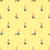 Windham Fabrics Studio Edit Heather Ross Yellow Gnomes, fabric pattern featuring cheerful gnomes with red hats on a yellow background.