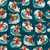 Quilting Treasures Fabrics Gotta Have It Novelties Gray Red Surfing Santas