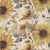 Riley Blake Fabrics Evening on the Prairie 108 Inch Wide Back Watercolor Sunflowers Cream