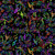 Timeless Treasures Fabrics Painted Guitar Blue Yellow Red Black Music Notes