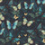 Timeless Treasures Fabrics Floral Forest Whisper Teal Blue Green Butterflies in Foliage