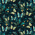 Timeless Treasures Fabrics Floral Forest Whisper Teal Blue Green Butterflies in Foliage