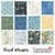Timeless Treasures Fabrics Floral Forest Whisper Jelly Roll Fabric Strips