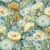 Timeless Treasures Fabrics Floral Forest Whisper Blue Green Dahlias Dandelions Dasies Floral