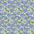 Dear Stella Designs Fabrics Float Like a Butterfly Aurora Blue Yellow Art Nouveau Tulips