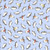 Clothworks Fabrics Anita Jeram Sky Blue Snowtime Penguins