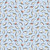 Clothworks Fabrics Anita Jeram Sky Blue Snowtime Penguins