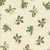Clothworks Fabrics Katie Pertiet Cream Green Holiday Nostalgia Holly Stamps
