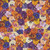 Clothworks Fabrics Cedar West Purple Yellow Orange Bird Song Pansies
