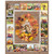Clothworks Fabrics  Brown The Secret Life of Squirrels 36 Inch Panel