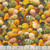 Clothworks Fabrics  Yellow Orange Gold The Secret Life of Squirrels Gourds