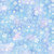 Clothworks Fabrics Anita Jeram Sky Blue Pink Snowtime Snowflakes