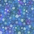 Clothworks Fabrics Anita Jeram Cream Blue Purple Snowtime Snowflakes