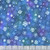 Clothworks Fabrics Anita Jeram Cream Blue Purple Snowtime Snowflakes