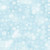 Clothworks Fabrics Anita Jeram Aqua Blue Snowtime Snowflakes