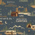 Clothworks Fabrics Dan DiPaolo Blue Living The Dream Flannel Camping Scenes
