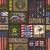Benartex Fabrics Sykel Military Armed Services Army Block Patchwork, fabric with patriotic military themed patches and flags design.