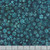 Windham Fabrics Anthology Batiks Jacqueline de Jonge Luna Dark Teal Blue Ditsy Daisy, teal fabric with small floral and leaf patterns.