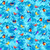 Timeless Treasures Fabrics Forest Bloom Blue Forest Birds
