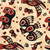 Timeless Treasures Fabrics Northwest Favorites Tan Totem Tossed Animals