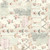 Blank Quilting Fabrics Parisian Snippets Frank Garcia Ecru Floral Lattices, soft pastel floral and vintage script design on fabric. 