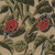 Hamilton Fabrics Dupain Linen Lady Bugs on Leaves Tapestry Red Green