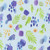 Moda Fabrics Radiant Amarilys Henderson Reeds and Dots Watercolor Leaves Aqua Aqua