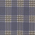 Moda Fabrics Prairie Gatherings Flannels Primitive Gatherings Window Pane Plaid Check Indigo Blue, close-up of fabric featuring a classic checked plaid pattern in shades of indigo blue and beige.
