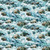 Quilting Treasures Dan Morris Earthly Delights Turquoise Blue White Water Rocks, fabric pattern featuring water flowing over rocks in shades of blue, turquoise, brown, and white.