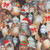 Windham Fabrics Meowy Christmas Big Eyes Christmas Cat Collage