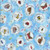 Quilting Treasures Fabrics Healing Garden Jane Maday Blue Insect Bubbles