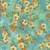 Quilting Treasures Fabrics Light of the World Claudia McKinney Aqua Blue Dogwood Floral