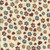 Quilting Treasures Fabrics QT Cuties 2 Dan Morris Cream Red Blue Puppy Paw Prints