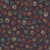 Quilting Treasures Fabrics QT Cuties 2 Dan Morris Black Red Blue Puppy Paw Prints