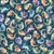 Quilting Treasures Fabrics QT Cuties 2 Dan Morris Teal Blue Axolotl Fish