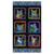 Benartex Fabrics Cat Artistry Peggy Collins Blue Black Cat Panel