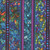 Benartex Fabrics Cat Artistry Peggy Collins Blue Green Purple Stained Glass Fractal Stripe
