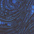 Benartex Fabrics Cat Artistry Peggy Collins Blue Circle Bubble Swirls, fabric with a pattern of swirling blue circles and bubbles on a dark background.