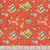 Dear Stella Fabrics Cats in the Laundry Leezaworks Carrot Orange Suds & Purrs, colorful fabric pattern featuring cartoon cats, laundry detergent boxes, washing bottles, and playful laundry items on a bright orange background.