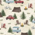 Wilmington Prints Evergreen Escape Danielle Murray Camping Scenic All Over Sand Cream